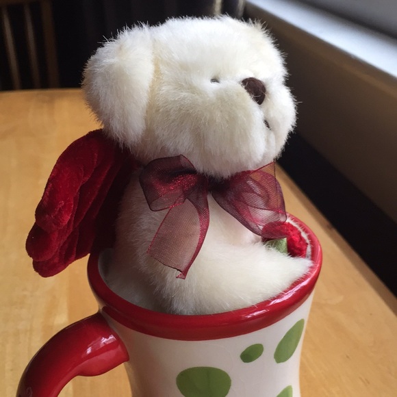 Holiday cup with decor by bear in good condition - Picture 12 of 12